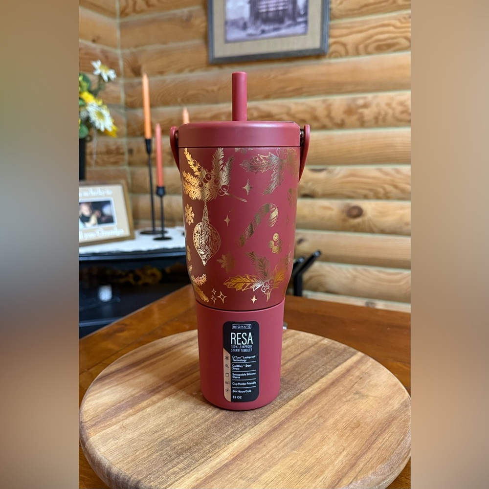 MERRY MERLOT Brumate CHRISTMAS 35oz Resa Straw Tumbler * LMTD EDITION